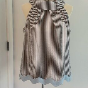 Sail to Sable button back cowl neck top